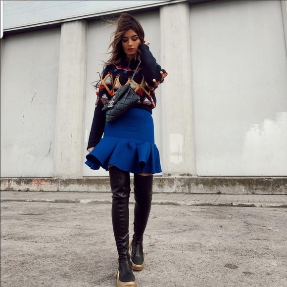 NWT Zara Multicolored Embroidered Knit Sweater - Picture 8 of 12